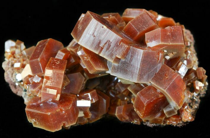 Large Vanadinite Crystals on Matrix - Morocco #42160
